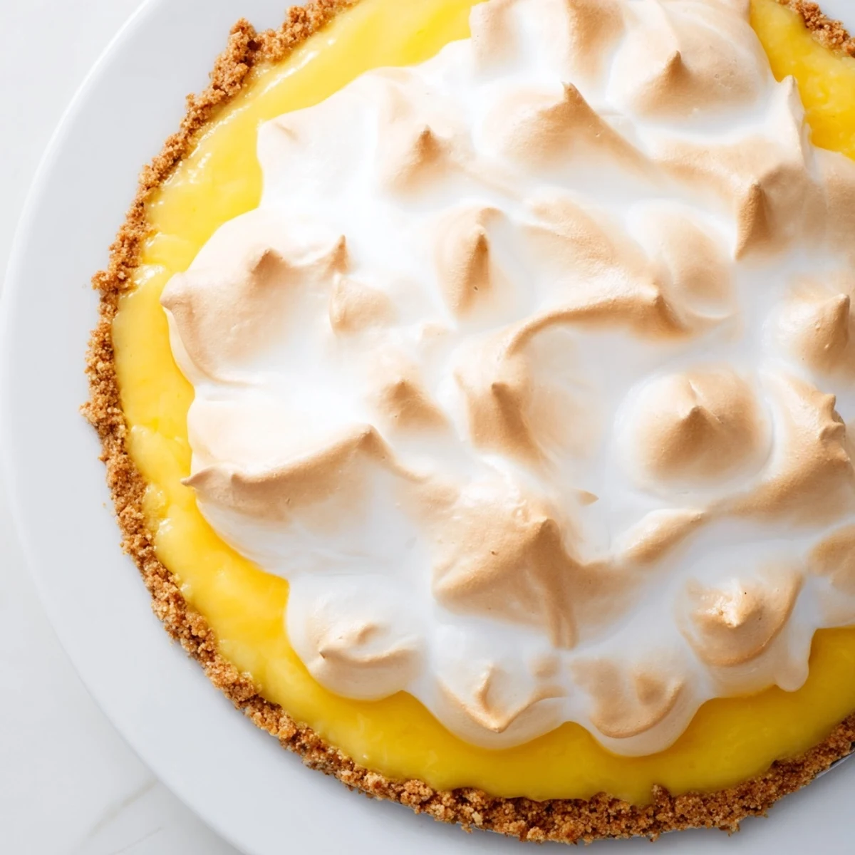 The beautiful layers of Lemon Meringue Pie, featuring a buttery crust and citrusy filling, are ready.
