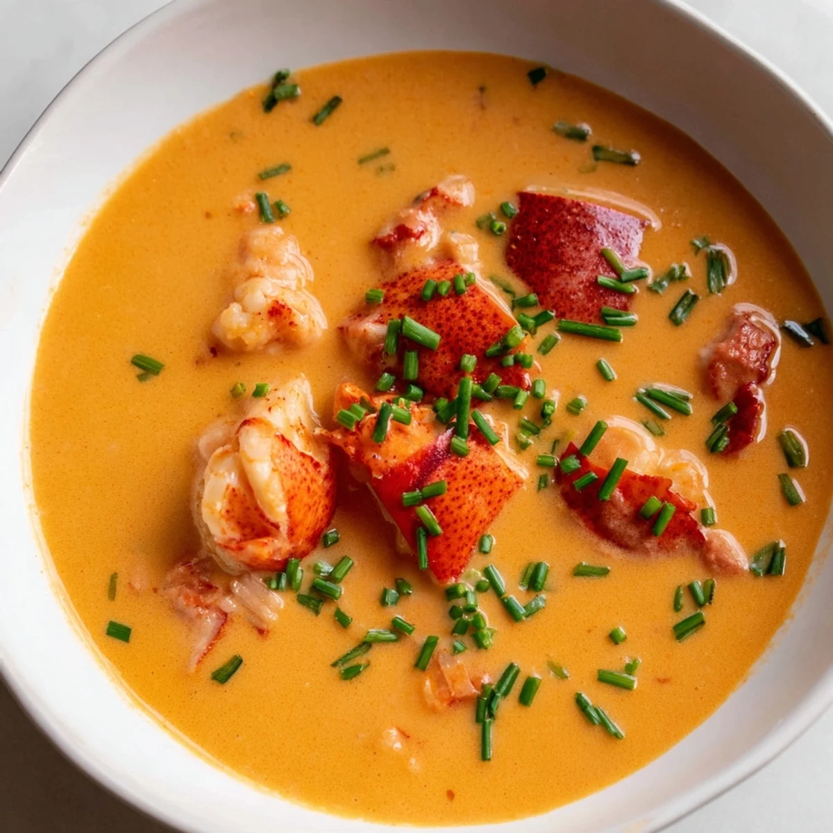 Serve this Creamy Lobster Bisque with Sherry Vinegar Substitute alongside crusty bread for a cozy, elegant appetizer.