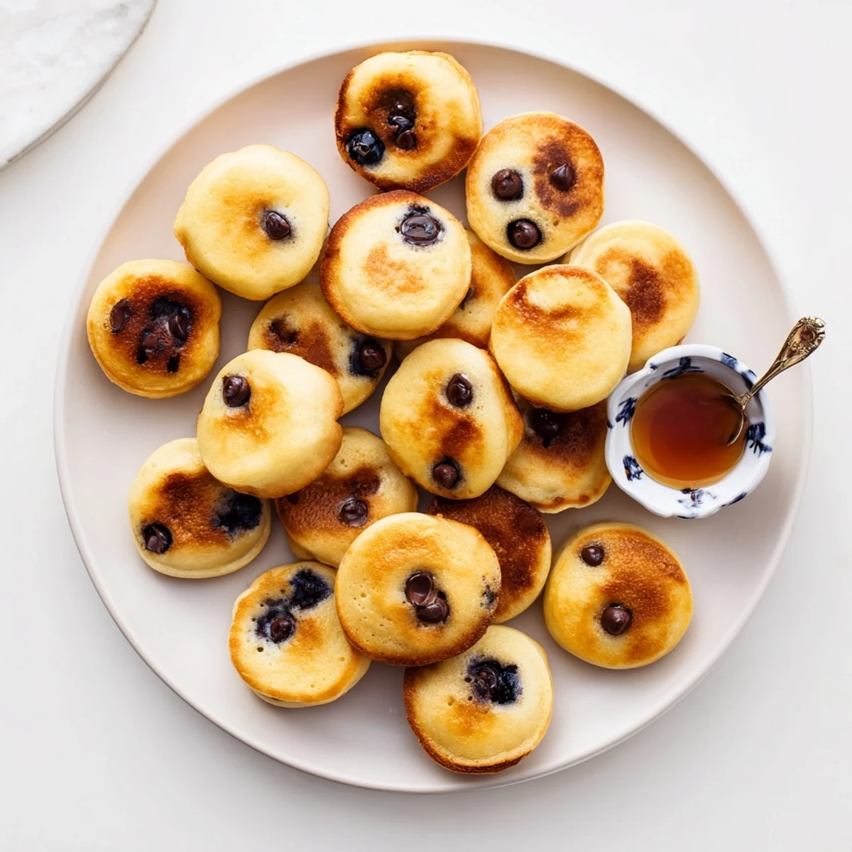 These bite-sized fluffy pancake poppers offer a tender center with a crisp golden exterior for breakfast.