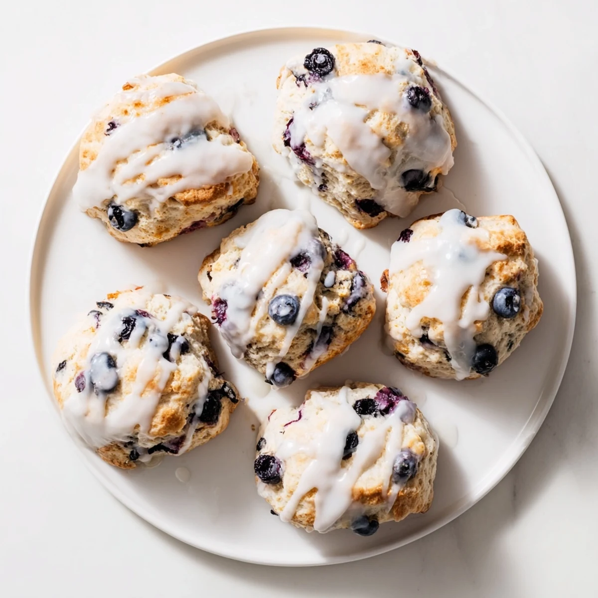 Golden brown Nakishas Blueberry Biscuits studded with juicy blueberries cooling on a wire rack for brunch.