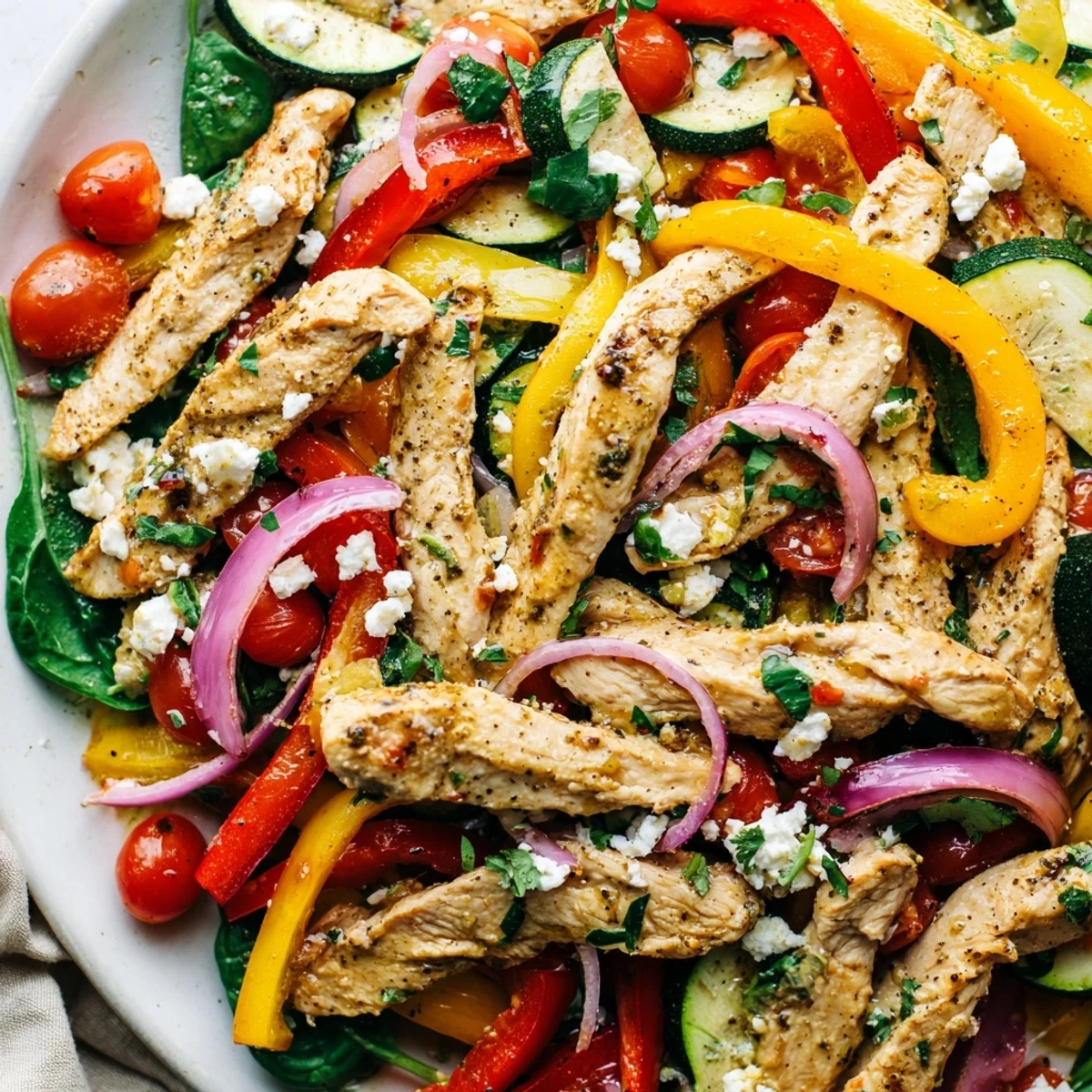 Mediterranean Chicken Stir Fry