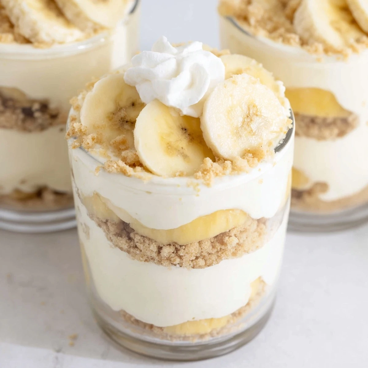 No Bake Banana Pudding Cheesecake Cups
