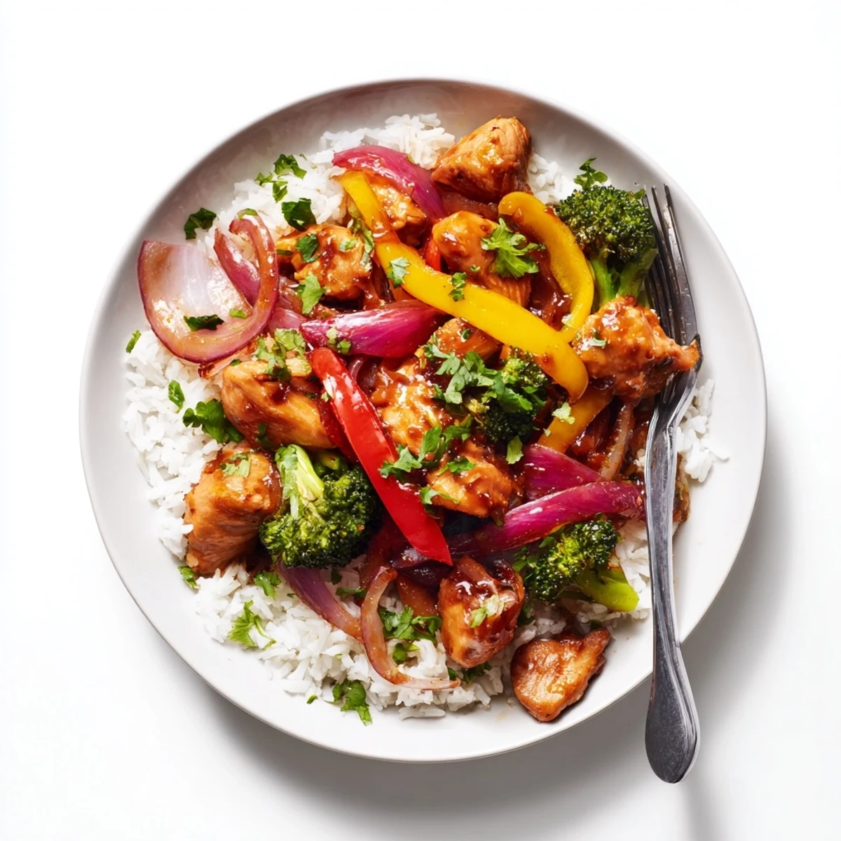 Quick weeknight meal with tender chicken, crisp broccoli, and vibrant bell peppers