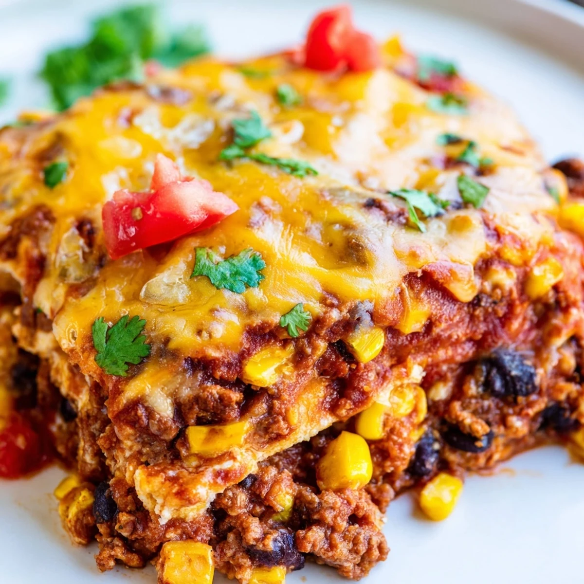 Baked Beef Enchilada Casserole