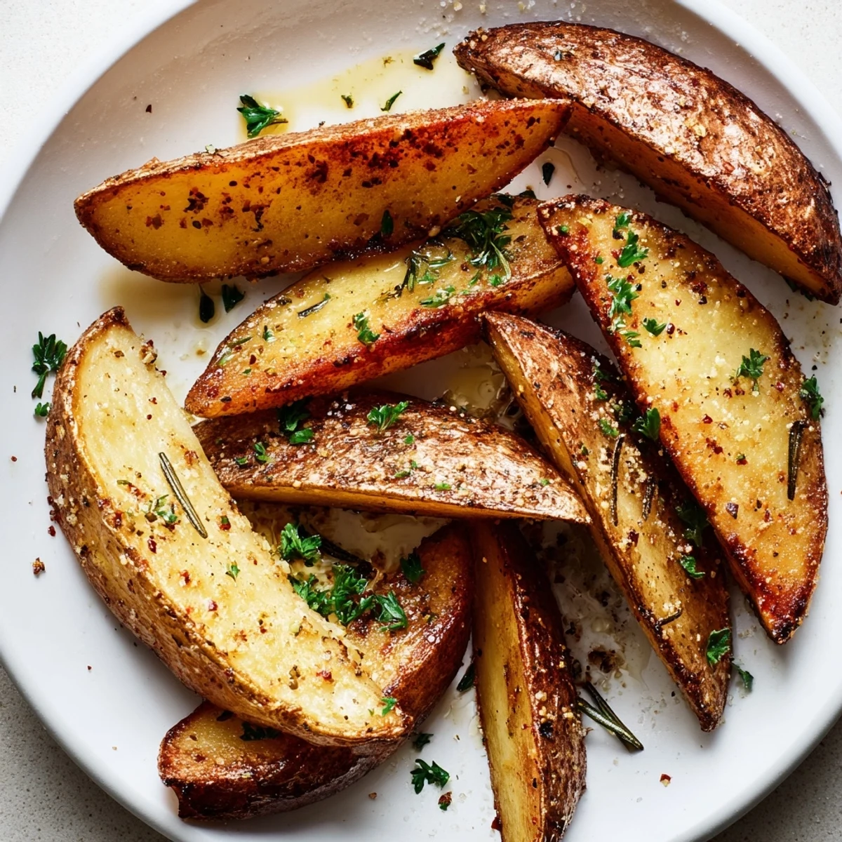 Handheld Potato Wedges served hot with ketchup, crispy skins and tender centers