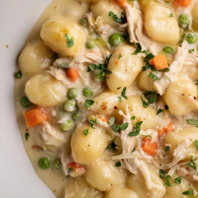 One Pot Gnocchi Chicken Pot Pie