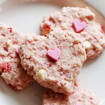 Valentine Strawberry Cookies