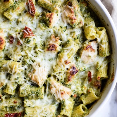Pesto Chicken Pasta Bake
